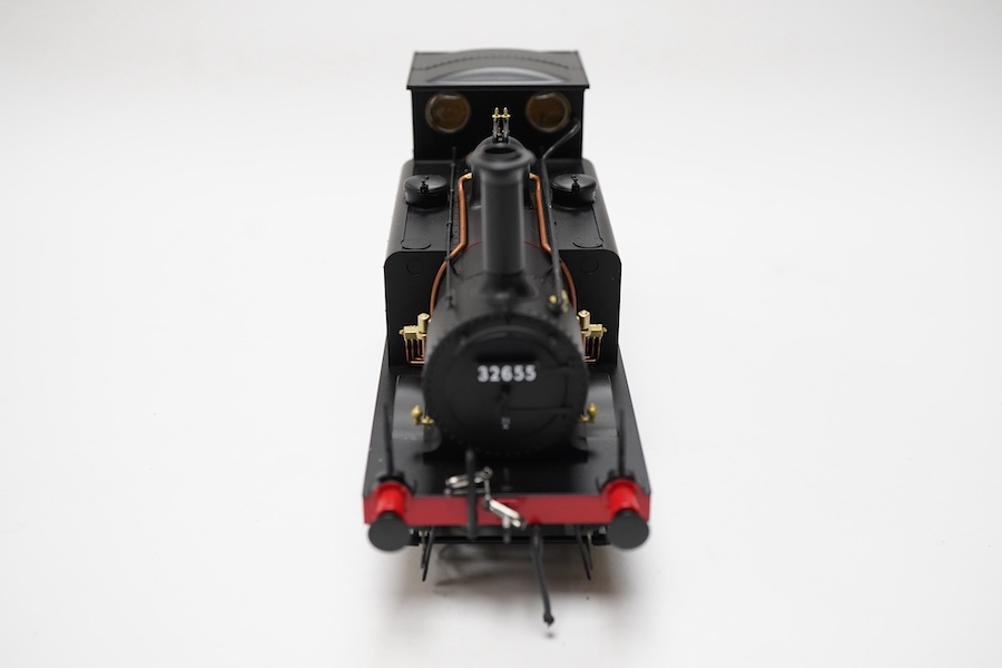 A boxed Dapol 0 gauge BR Terrier class A1X 0-6-0T locomotive, 32655, in black livery